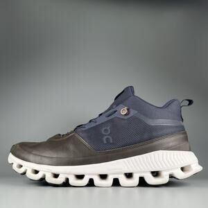 On Cloud Hi Men’s 11 Blue Brown Running Shoes Athletic Sneaker Mid Top Boots EUC